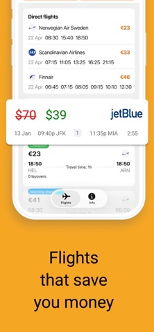Cheap flights — Hot Deals iPhone screenshot