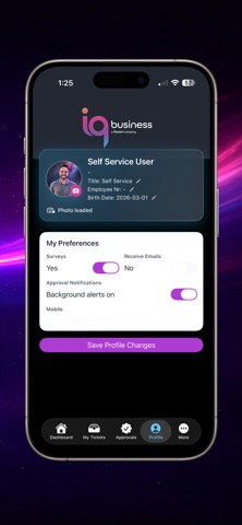 iqbusiness Self Service screenshot