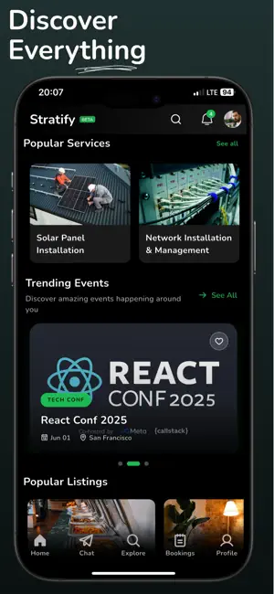 Stratify - Services on demand screenshot 1