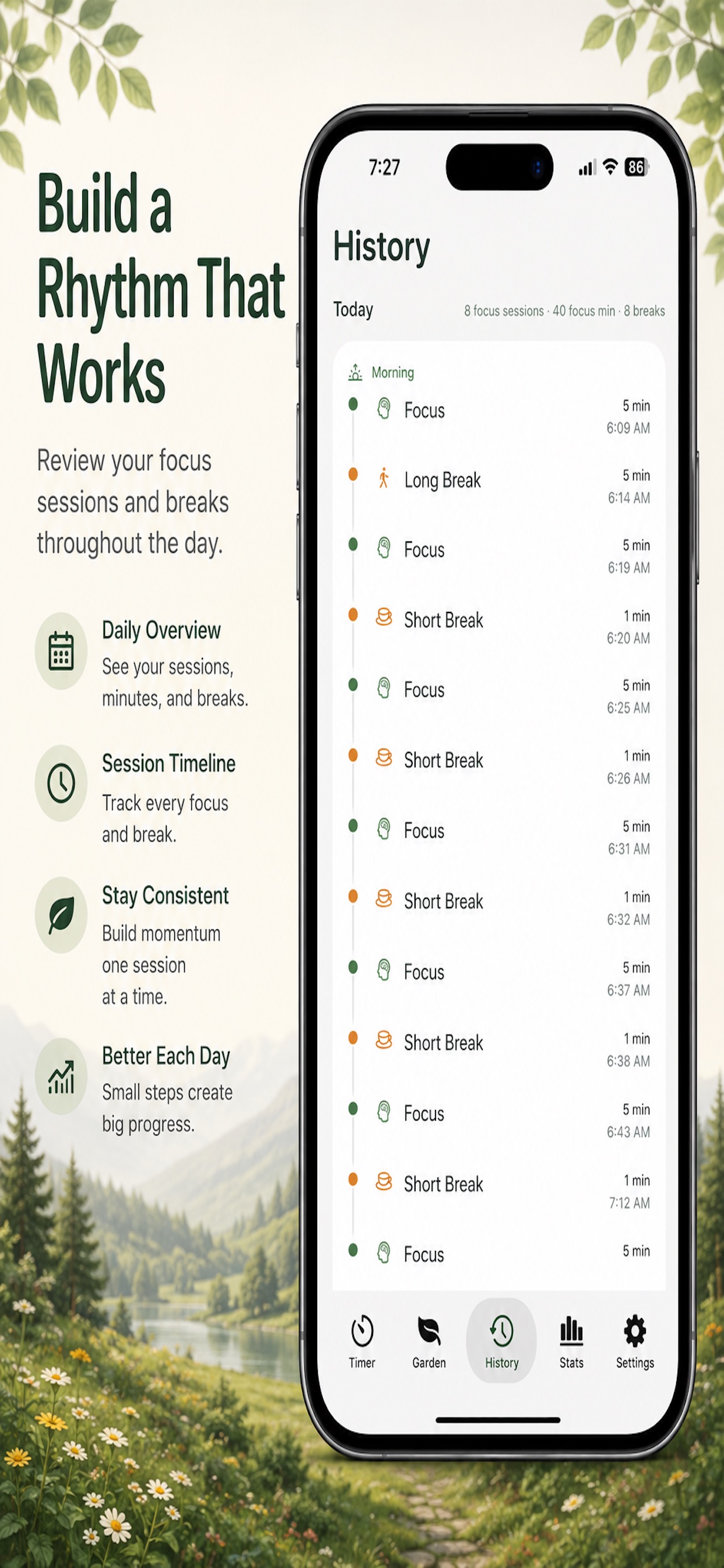 Screenshot 6 of Calm Focus: Pomodoro Timer
