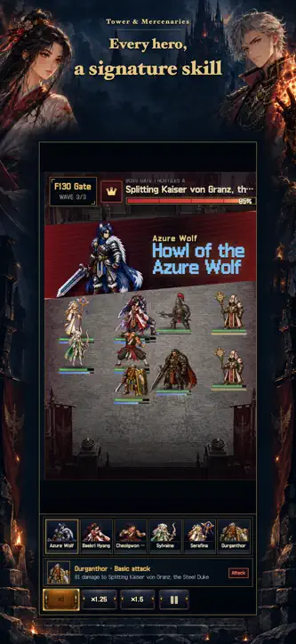 Tower & Mercenaries screenshot 1