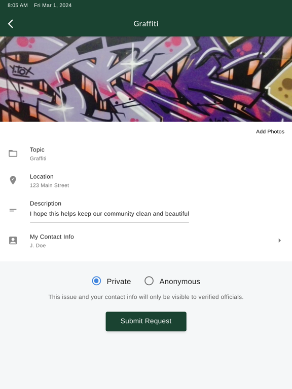 MyGardenCity iPad screenshot 2 - Utilities app