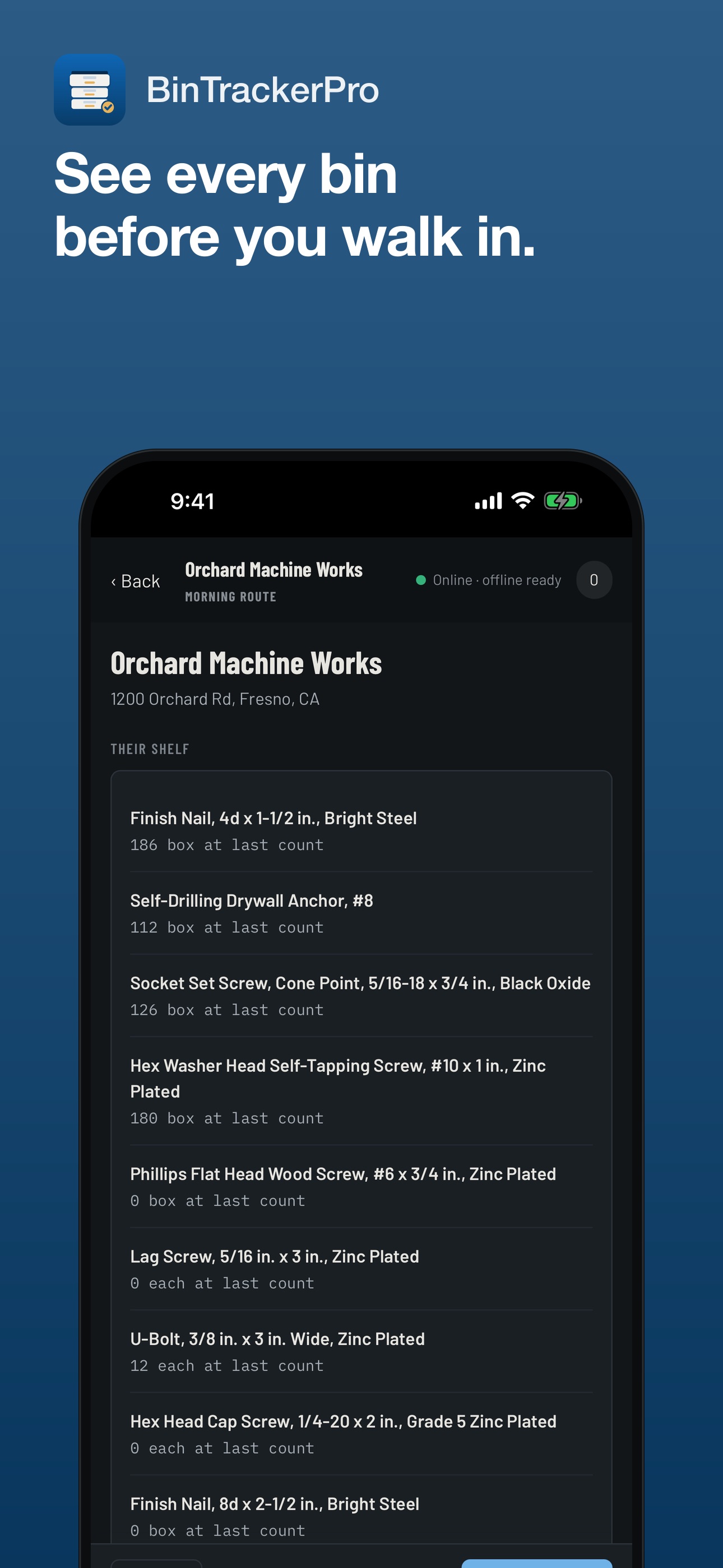 Screenshot 2 of BinTrackerPro: Reps