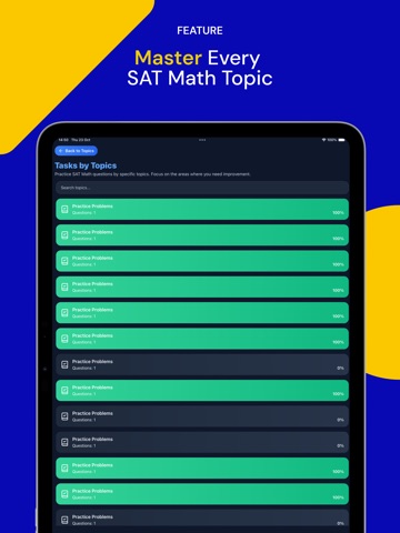 SAT Math Learner iPad screenshot