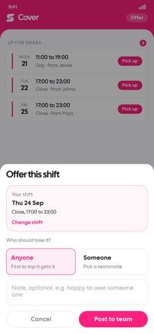 Shiftly Team screenshot 5