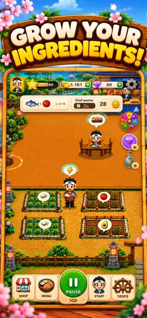 Sushi Panic: Restaurant Tycoon screenshot 3