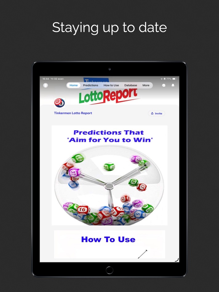#3. Tinkermen Lotto Report (iOS) 由: John Shook