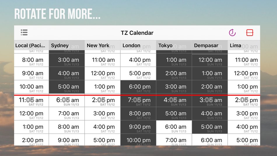 #5. World Timezone Calendar (macOS) 由: Geospike Pty Ltd