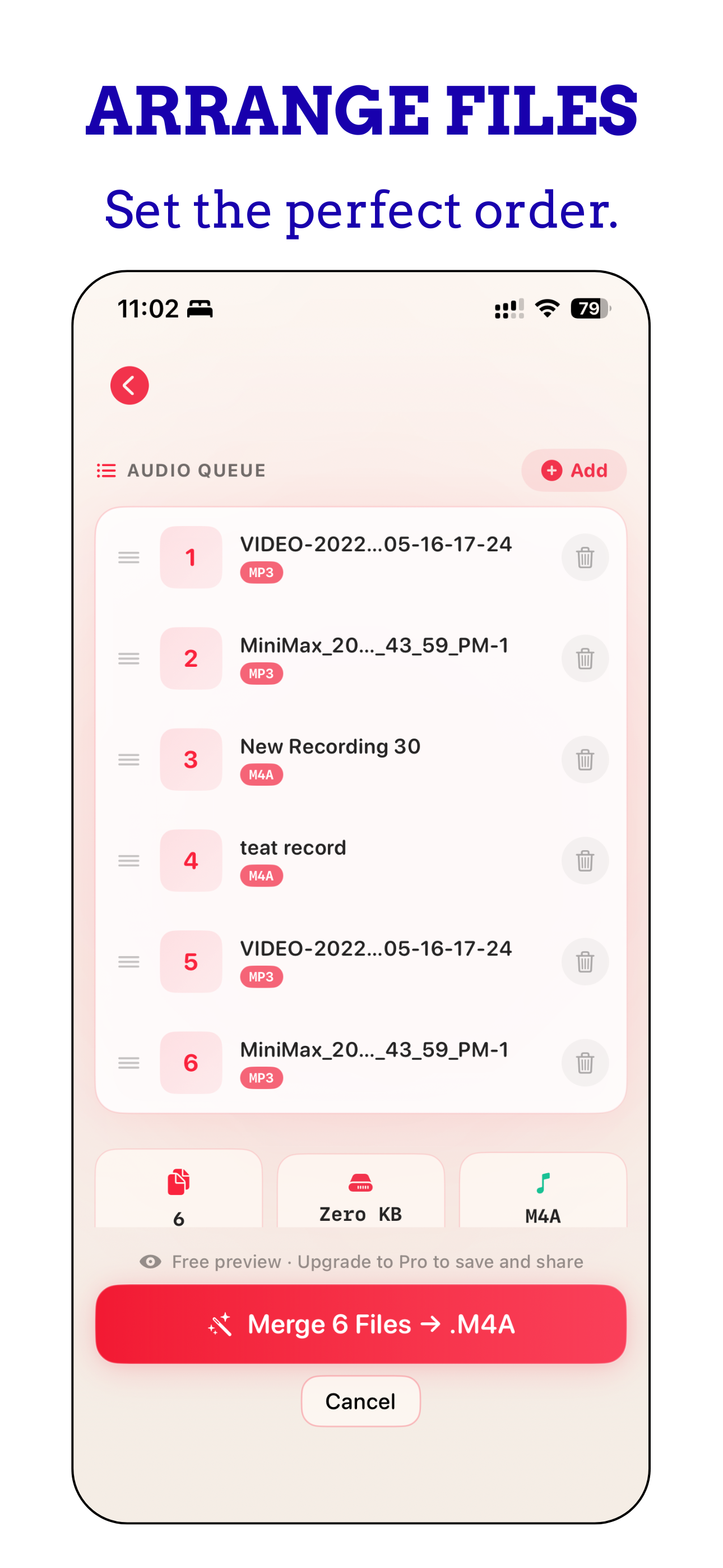 Audio Joiner & Merger: Audjio screenshot 5