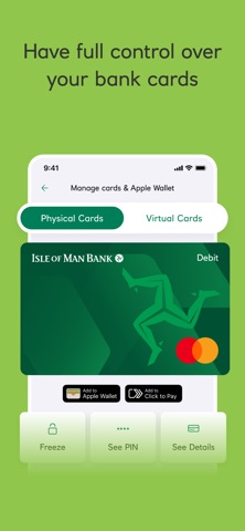 Isle of Man Bank iPhone screenshot