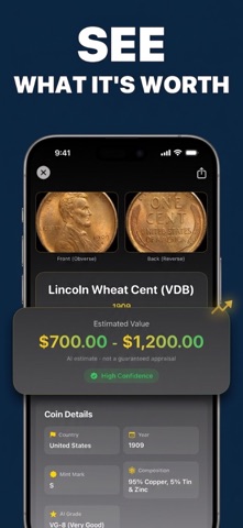 Coin Reader: Identifier & Scan screenshot