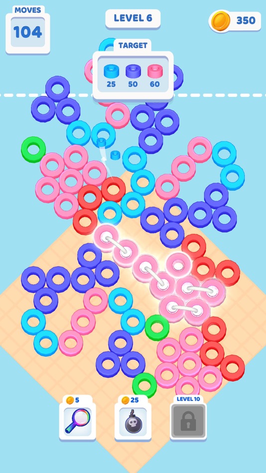 #2. Thread The Beads (iOS) 由: Bugbomb