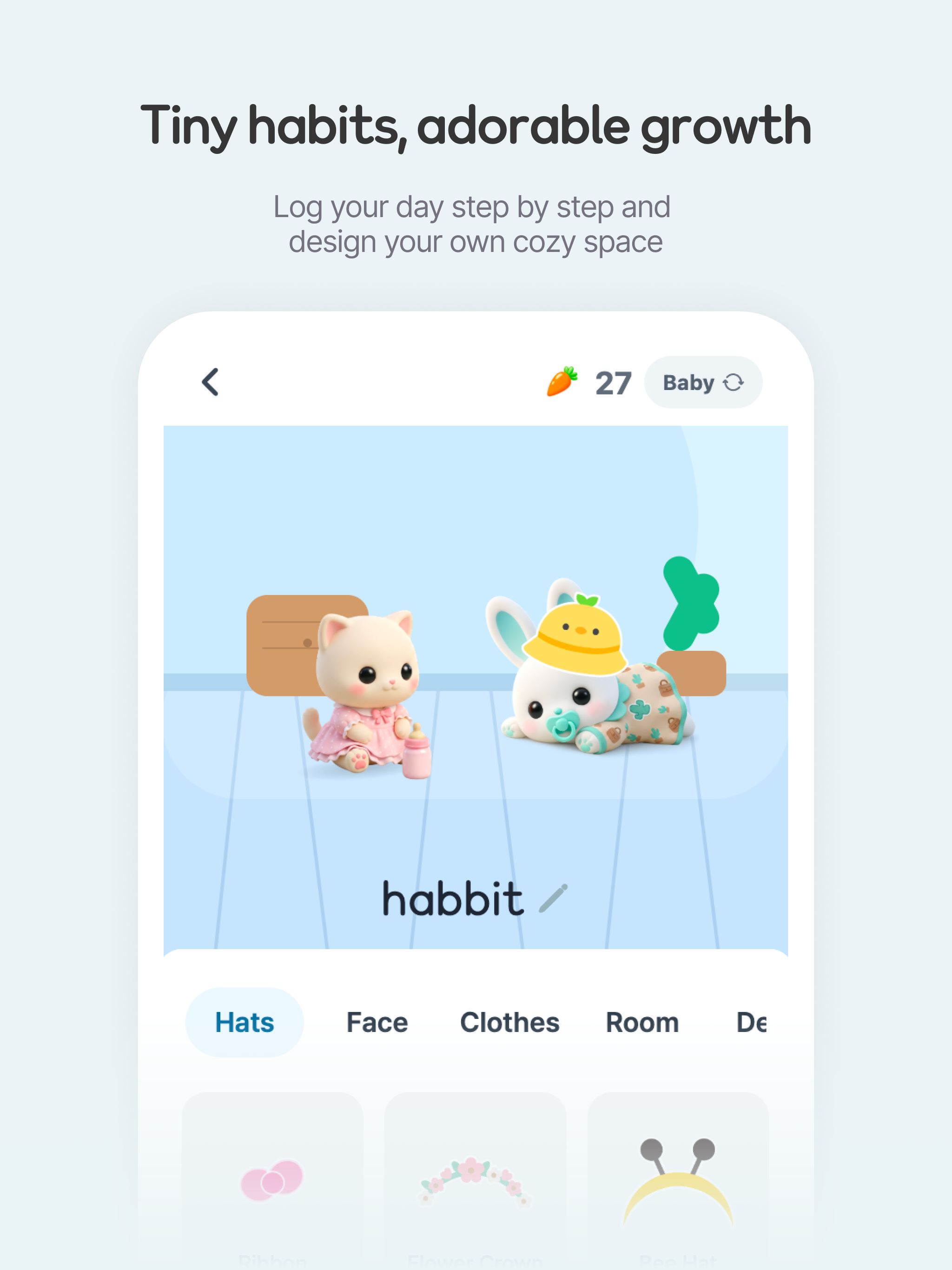 Habbit - Your Cute Habit Bunny screenshot 11
