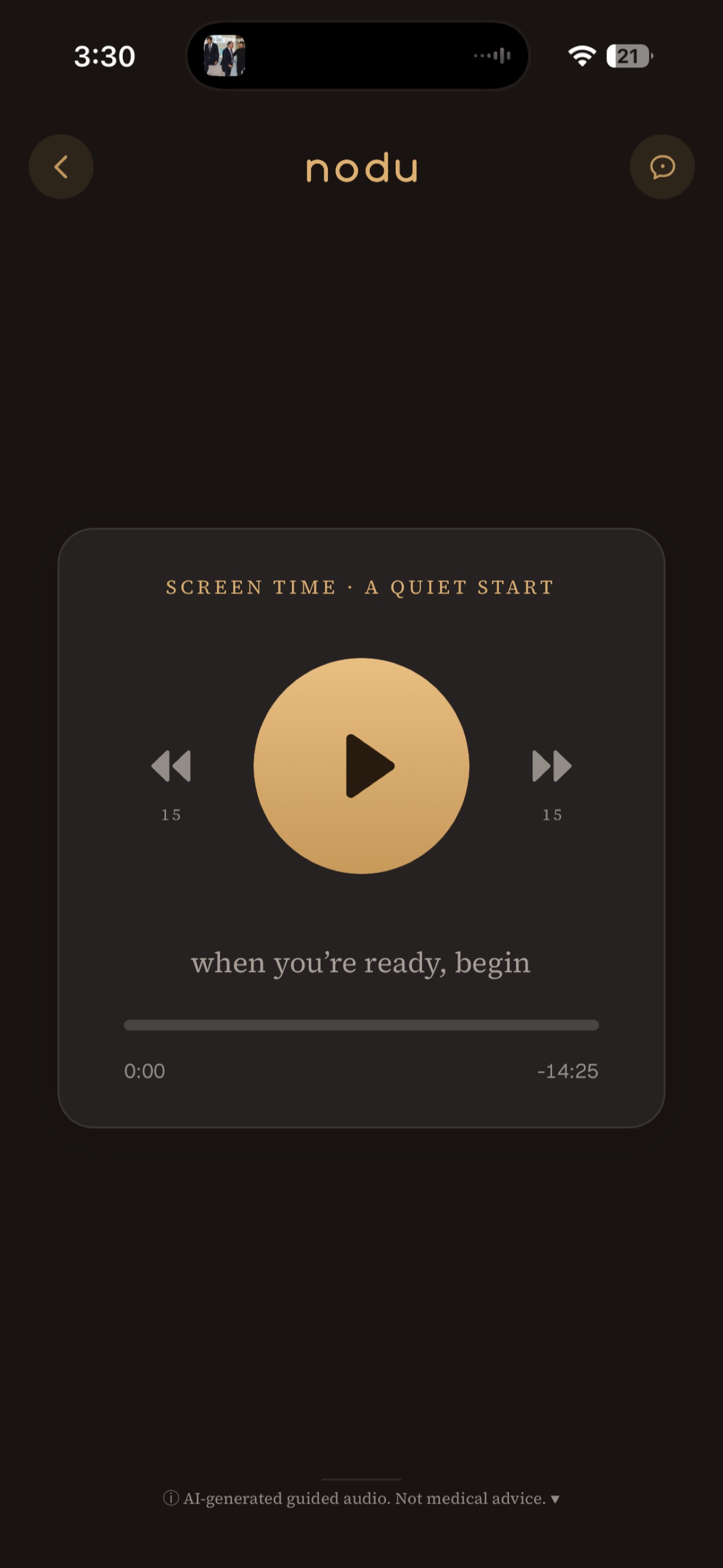 Screenshot 3 of nodu: hypnosis for habits