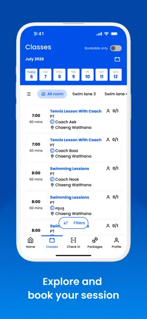 First Serve Sports Club iPhone screenshot 2