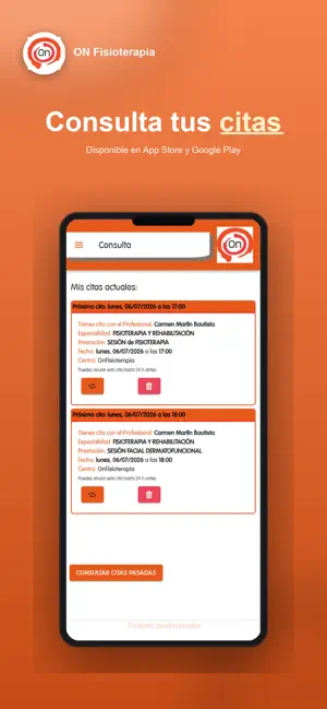 OnFisioterapia screenshot 1