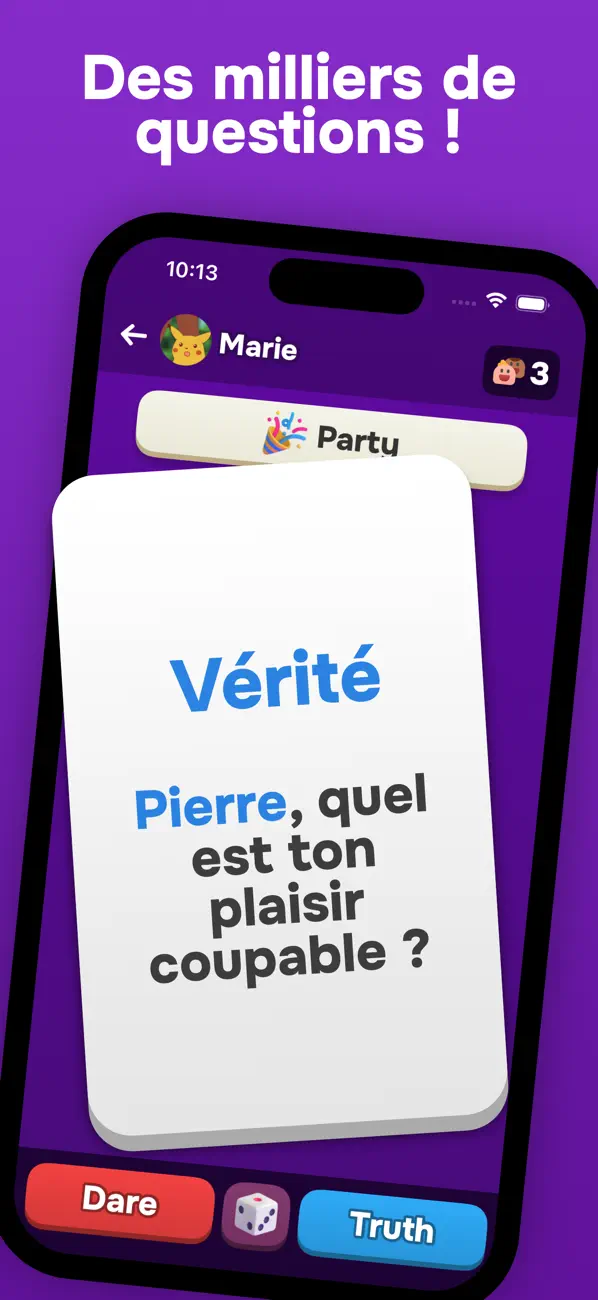 Screenshot #1 pour Action ou Vérité 2 Avec Chat