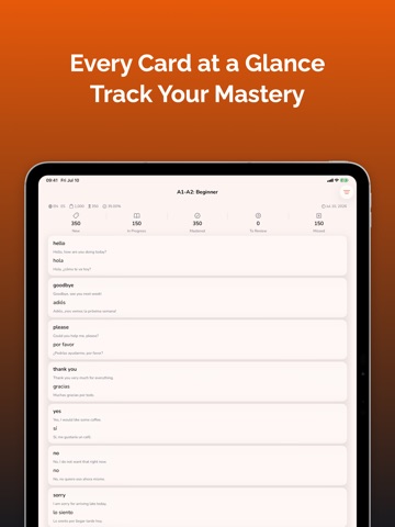 Fluego — Flashcards & Study iPad screenshot