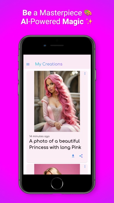Lucid Face Art AI iPhone screenshot 3 - Photo & Video app