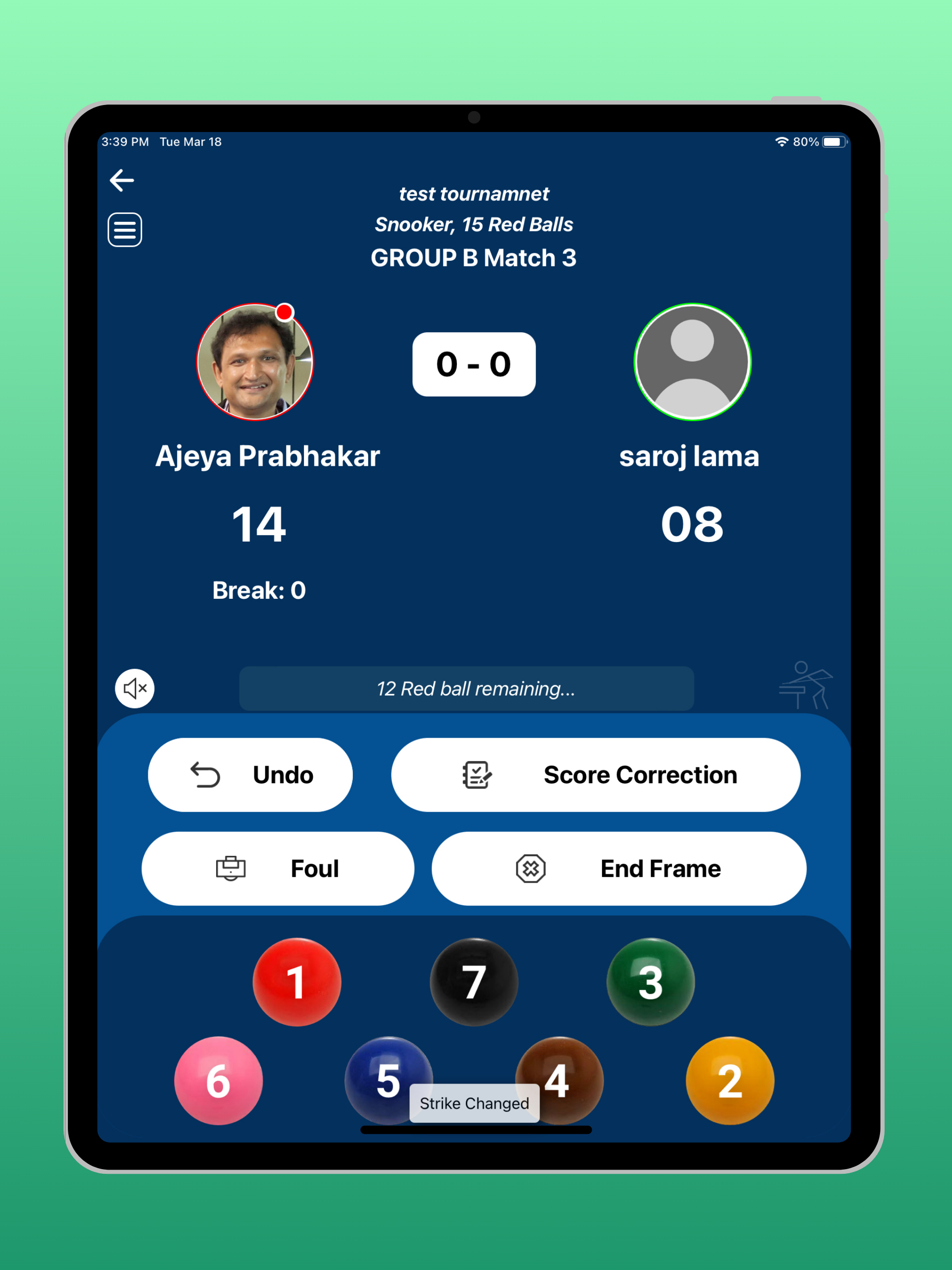 Cloud Snooker Scoring screenshot 10