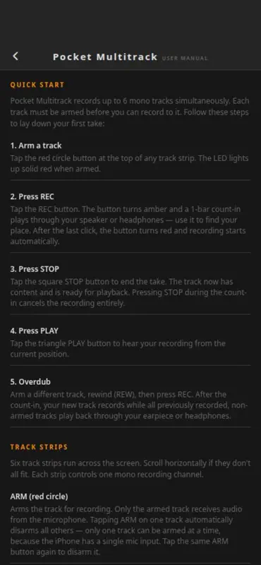 Pocket Multitrack Recorder screenshot 2 of 4