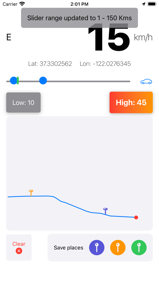 #2. Speedometer and Trails (iOS) 由: Chalil Ramachandran Abhijith