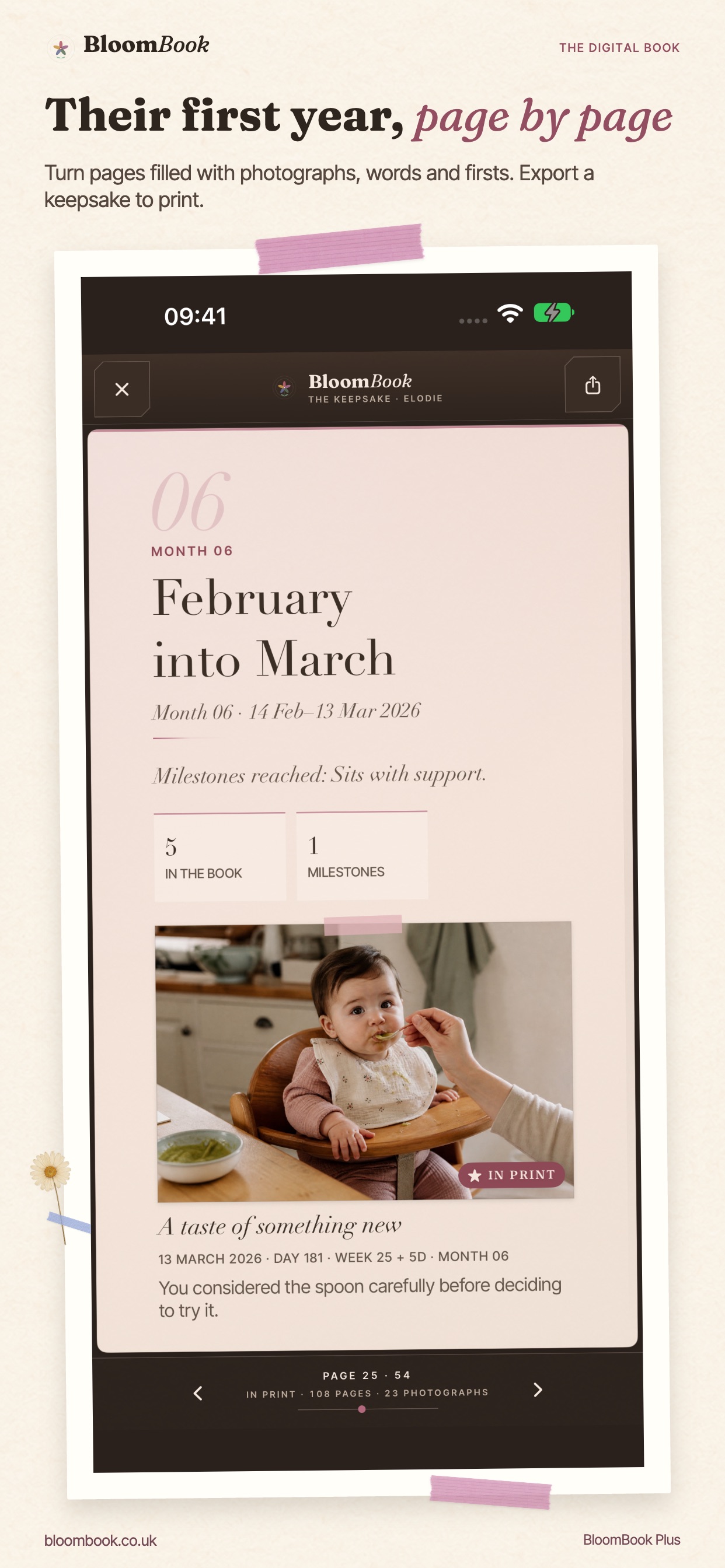 Screenshot 2 of BloomBook: Your Baby’s Journal