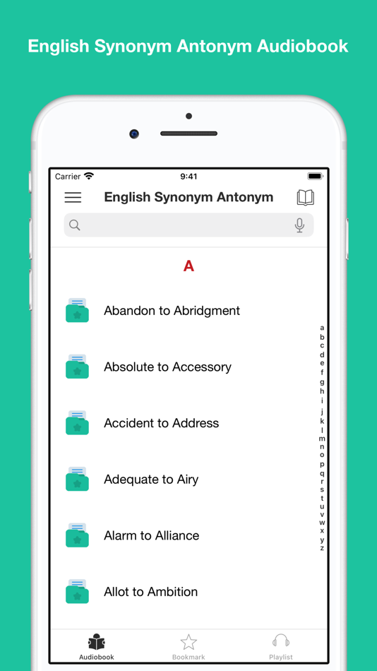 Synonym Antonym Audiobook - 3.0 - (iOS)