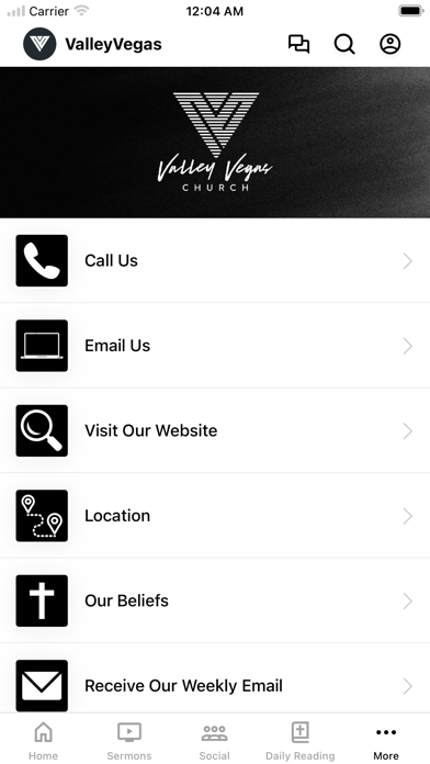 Valley Vegas Church Screenshot