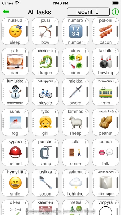 Finnish - learn words easily