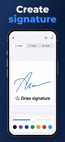 Signature PDF: Fill & Scan iPhone screenshot