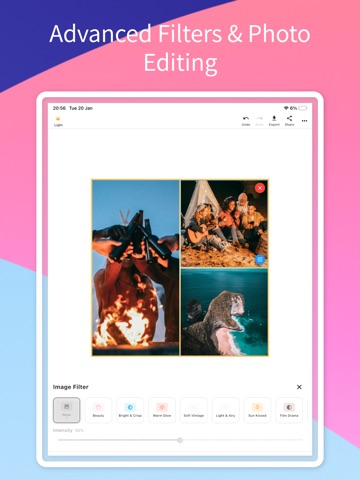 Photo & Video Collage Editor iPad screenshot