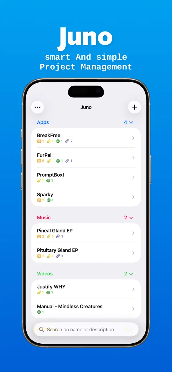 #1. Juno: Task & Project Manager (iOS) Tekijänä: Ryan Rook