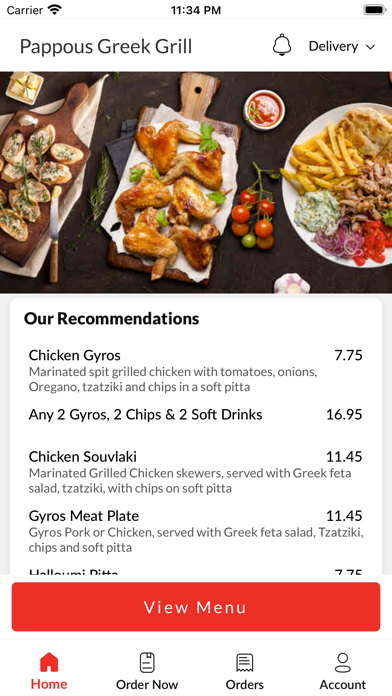 Pappous Greek Grill Screenshot