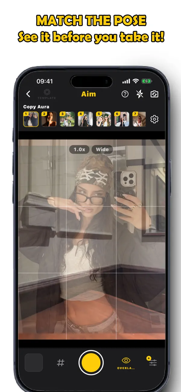 Screenshot #1 pour Aim: Pose Ideas & Camera
