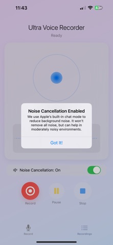 UVR - Ultra Voice Recorder screenshot