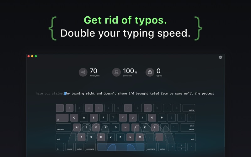 Screenshot #1 pour KeyKey Touch Typing Tutor