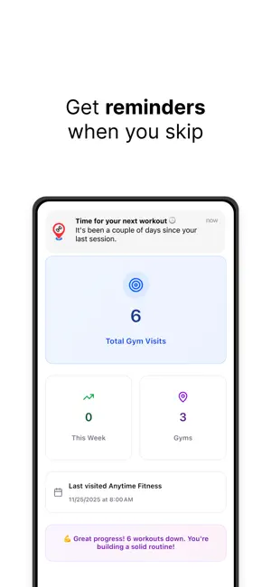 GymTrack: Auto-Log Workouts screenshot 4