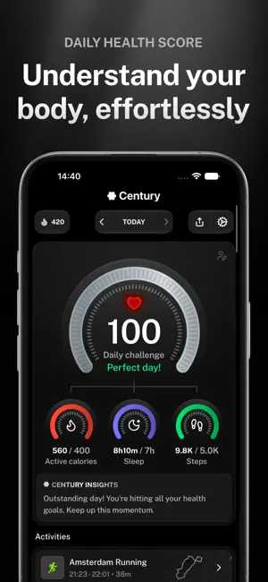Century: Health & Fitness screenshot 2