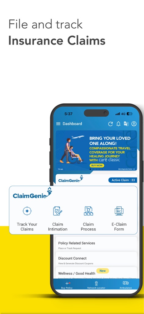 Care Health - Customer App - This tool streamlines the claim process, allowing users to initiate a Claim Intimation and easily Track Your Claims status in real-time.