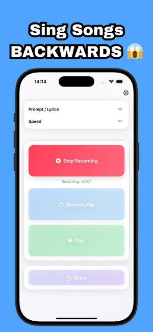 Reverse Singing Sing Backwards screenshot 1