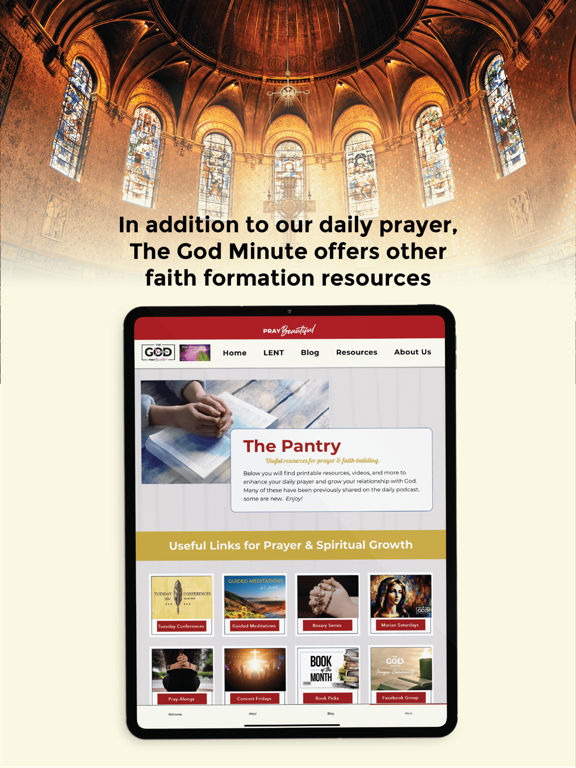 The God Minute iPad screenshot 4 - Health & Fitness app