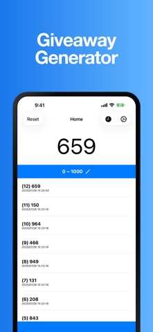Simple Giveaway Generator Screenshot 1 of 4