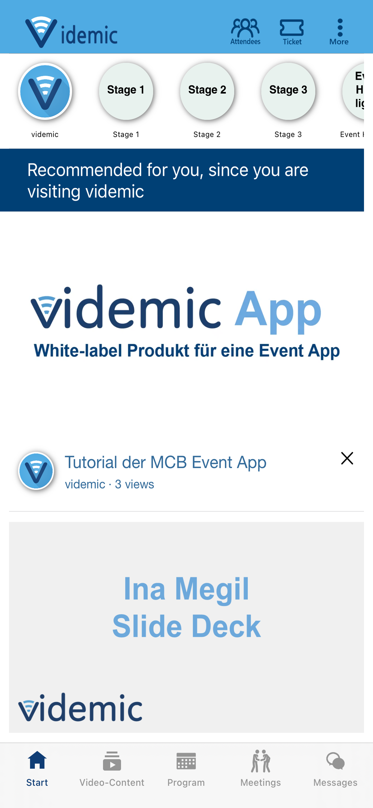 videmic - Event App screenshot 5