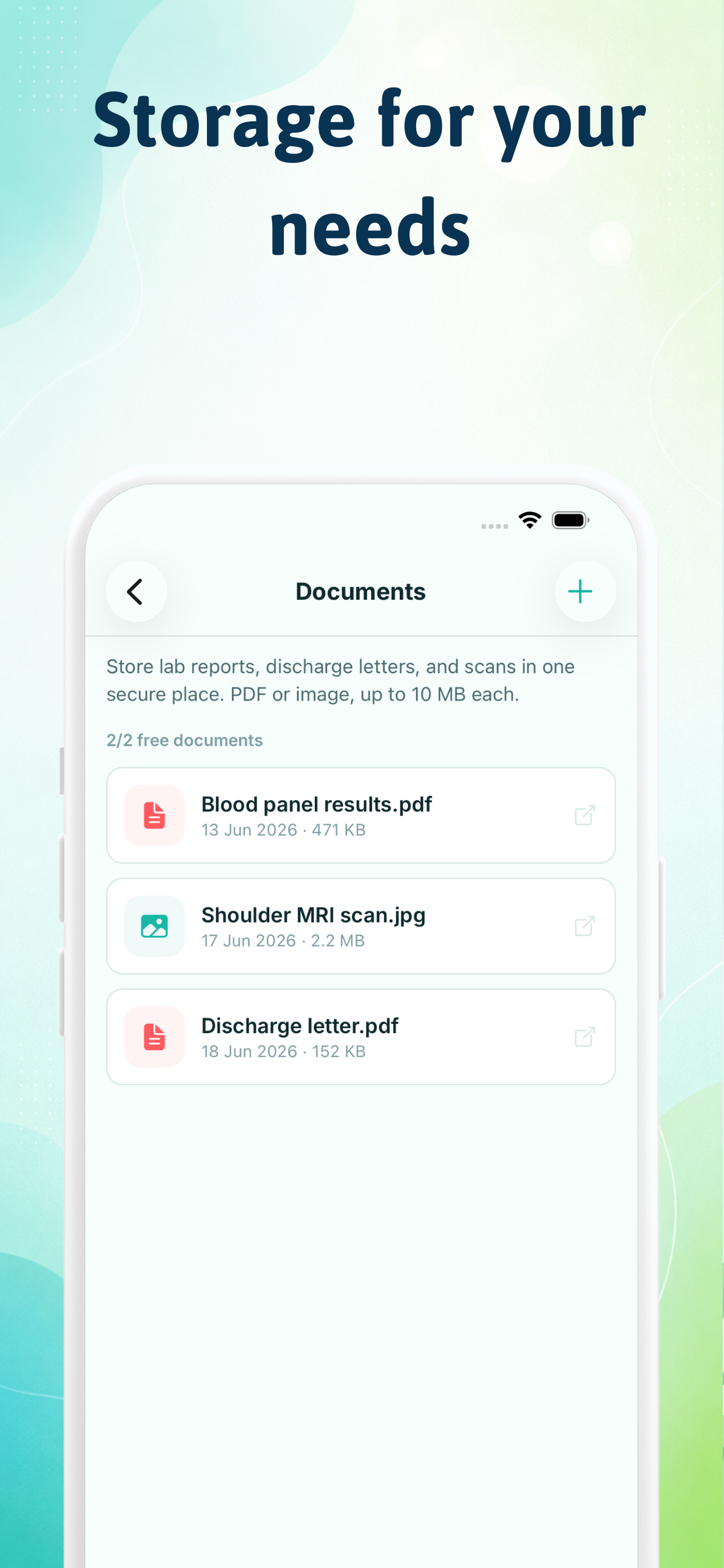 Health Records: Med & Injury