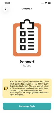 HMGS Deneme Sınavı – 6 Test screenshot