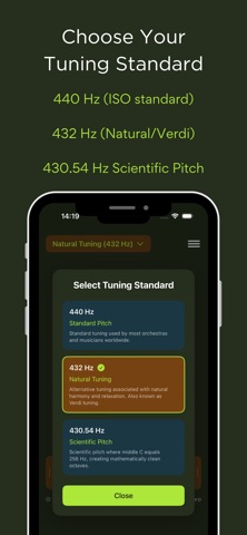 432 Hz Guitar Tuner screenshot