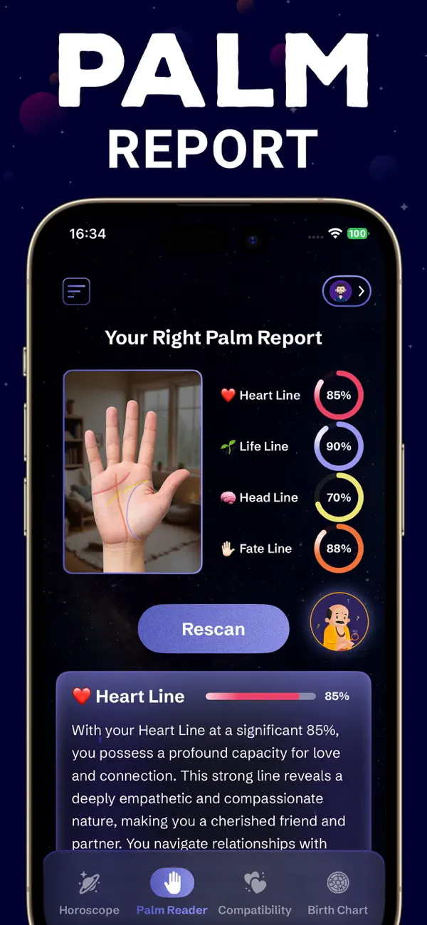 Screenshot #3 pour Palm Reader: Palmistry Life
