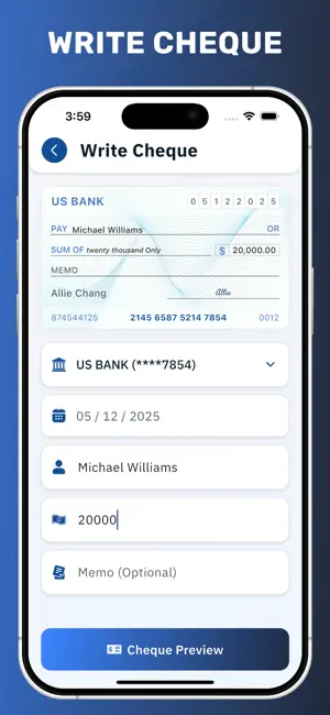 Cheque Writer & Printer screenshot 2