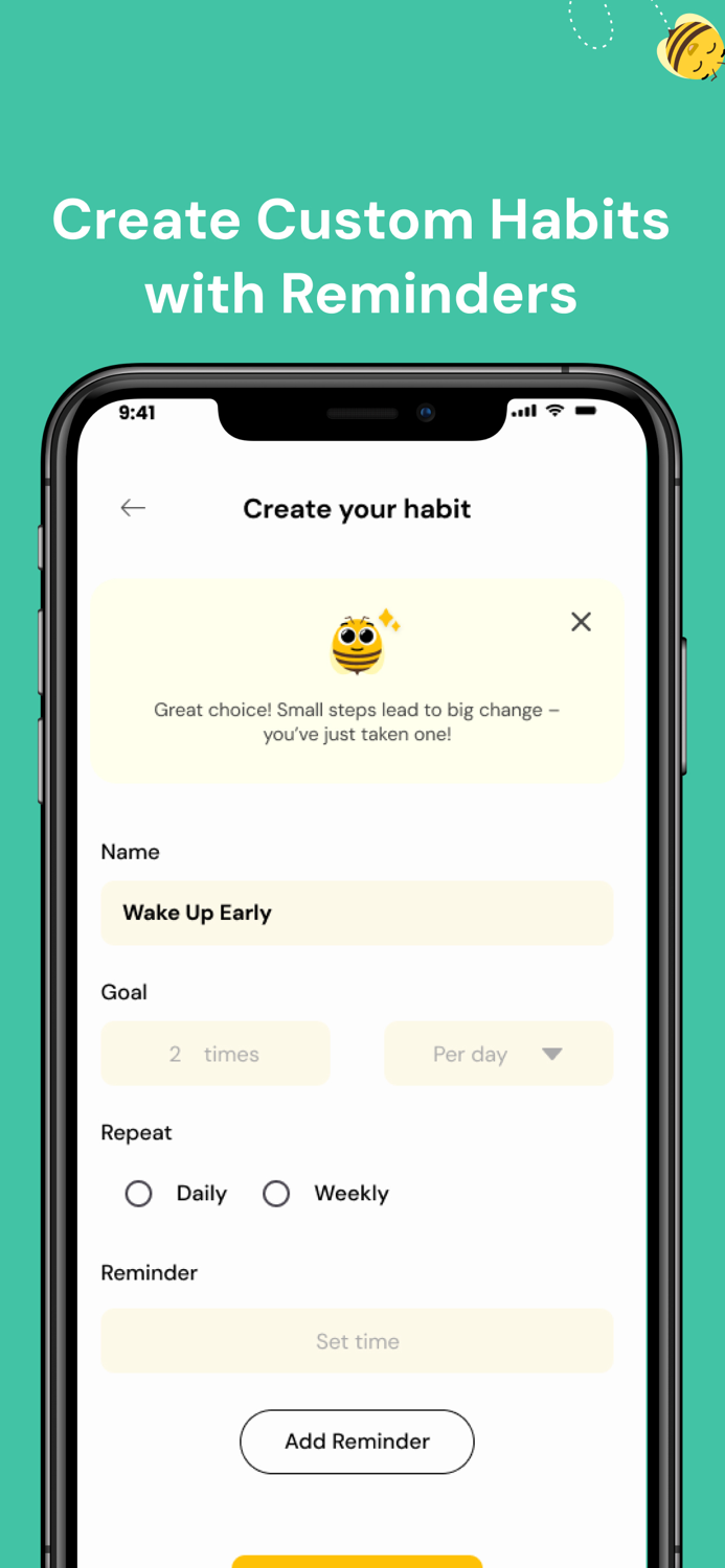AI Habit Tracker - HabitBee AI